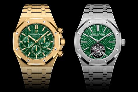 green face audemars piguet|ap green dial royal oak.